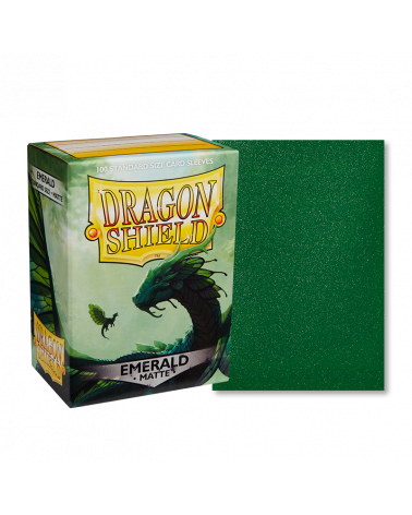 Dragon Shield: (100) Matte Sleeves: Emerald