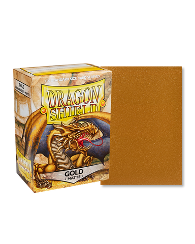 Dragon Shield: (100) Matte Sleeves: Gold