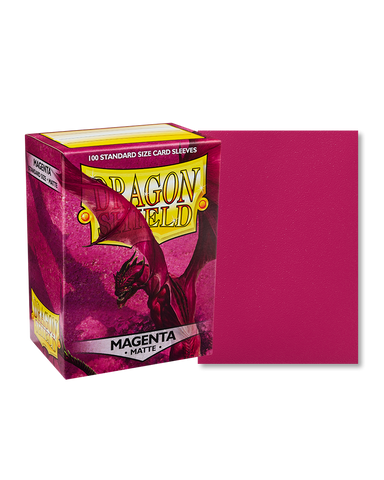 Dragon Shield: (100) Matte Sleeves: Magenta