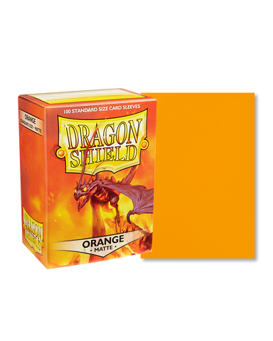 Dragon Shield: (100) Matte Sleeves: Orange