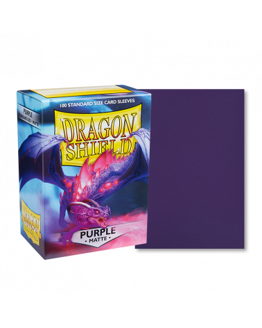 Dragon Shield: (100) Matte Sleeves: Purple