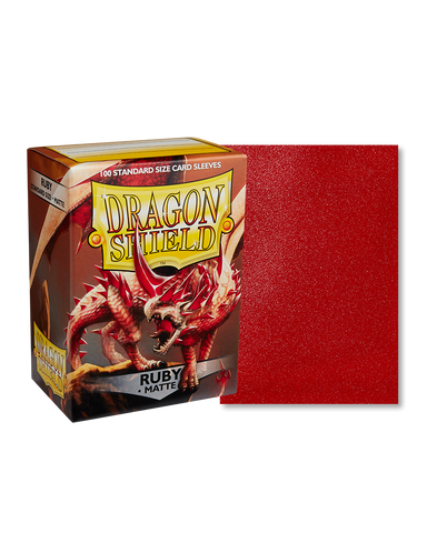 Dragon Shield: (100) Matte Sleeves: Ruby