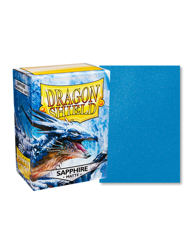 Dragon Shield: (100) Matte Sleeves: Sapphire