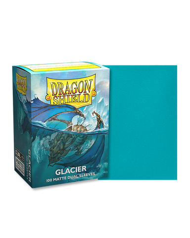 Dragon Shield: (100) Matte Dual Sleeves: Glacier