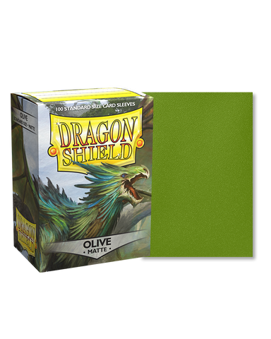 Dragon Shield: (100) Matte Sleeves: Olive