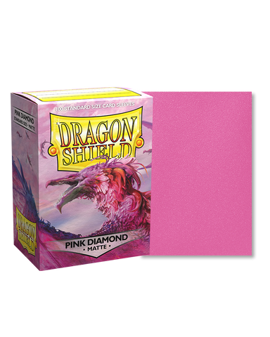 Dragon Shield: (100) Matte Sleeves: Pink Diamond