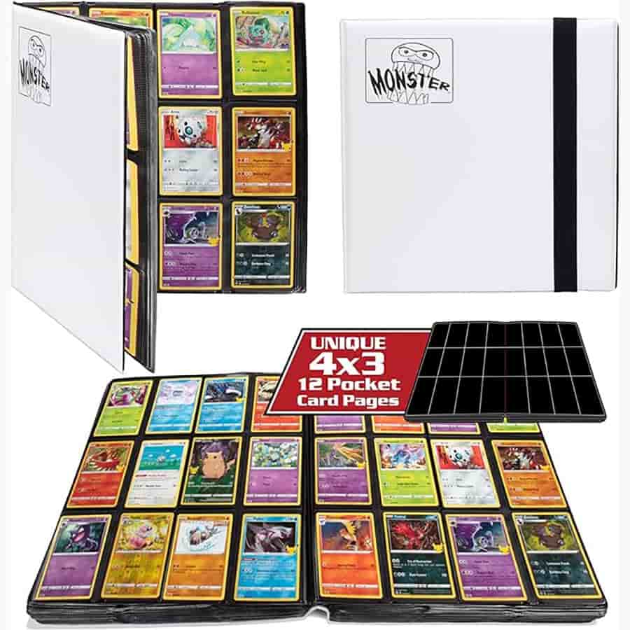 Monster Binder - 12 Pocket Pages - Matte White Portals Games & Comics Monster Binder - 12 Pocket Pages - Matte White Portals Games & Comics