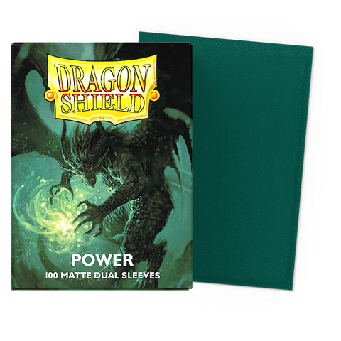 Dragon Shield: (100) Matte Dual Sleeves: Power