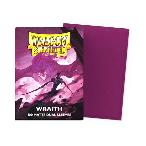 Dragon Shield: (100) Matte Dual Sleeves: Wraith