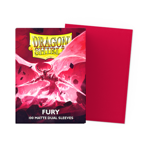Dragon Shield: (100) Matte Dual Sleeves: Fury