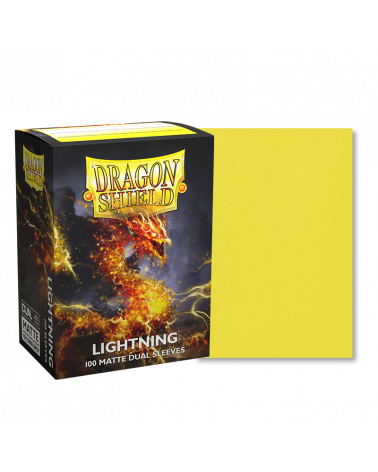 Dragon Shield: (100) Matte Dual Sleeves: Lightning