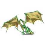 Dungeons & Dragons Fantasy Miniatures: Icons of the Realms Adult Emerald Dragon Premium Figure