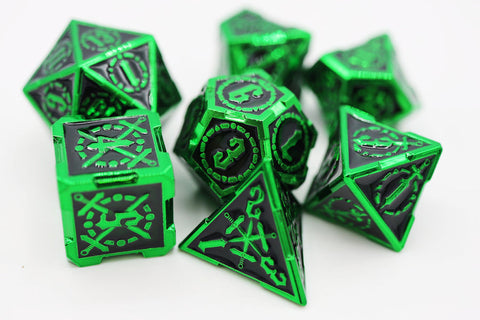 Foam Brain Games: Crossed Swords: Sword of Darkness - Metal RPG Dice Set
