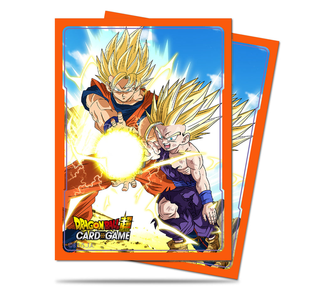 Deck Protector Sleeves: Dragon Ball: Father Son Kamehameha Portals Games & Comics Deck Protector Sleeves: Dragon Ball: Father Son Kamehameha Portals Games & Comics