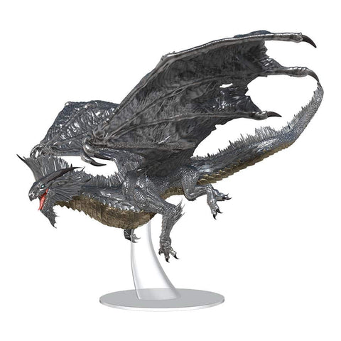 Dungeons & Dragons Fantasy Miniatures: Icons of the Realms - Adult Silver Dragon Premium Figure