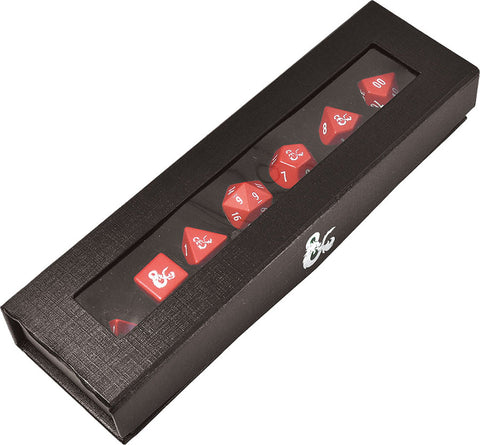 Dungeons & Dragons RPG: Heavy Metal Red and White RPG Dice Set