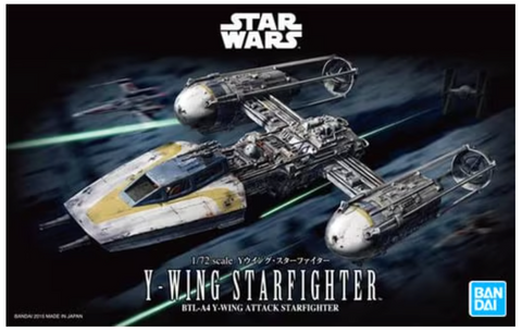 Bandai Y-Wing Starfighter "Star Wars" 1/72 Plastic Model