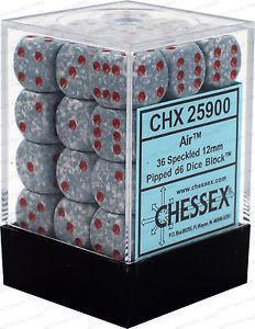 Chessex: Speckled 12mm D6 Block (36) - Air