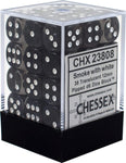 Chessex: Translucent 12mm D6 Block (36) - Smoke/White