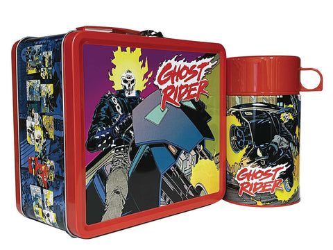 Tin Titans 90s Ghost Rider Previews Exclusive Lunch Box W/Beverage Container