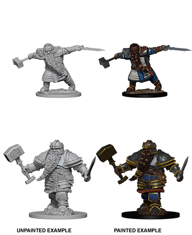 Dungeons & Dragons Nolzur's Marvelous Unpainted Miniatures: W1 Dwarf Male Fighter