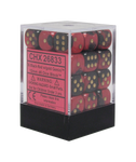 Chessex: Gemini 12mm D6 Block (36) - Black Red/ Gold