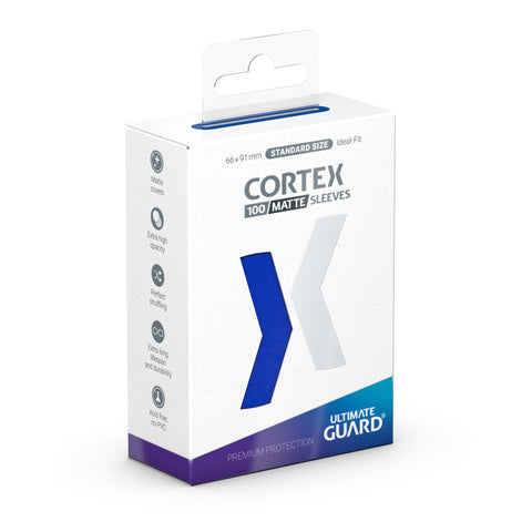 Cortex Sleeves - Standard Size (100ct) - Matte Blue