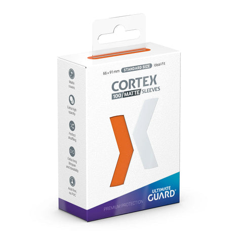 Cortex Sleeves - Standard Size (100ct) - Matte Orange