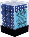 Chessex: Opaque 12mm D6 Block (36) - Blue/White