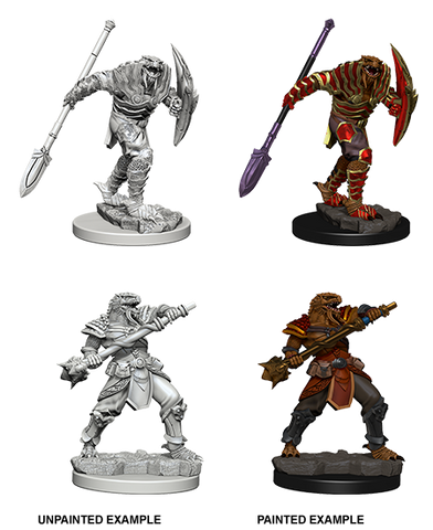Dungeons & Dragons Nolzur's Marvelous Unpainted Miniatures: W5 Dragonborn Male Fighter with Spear
