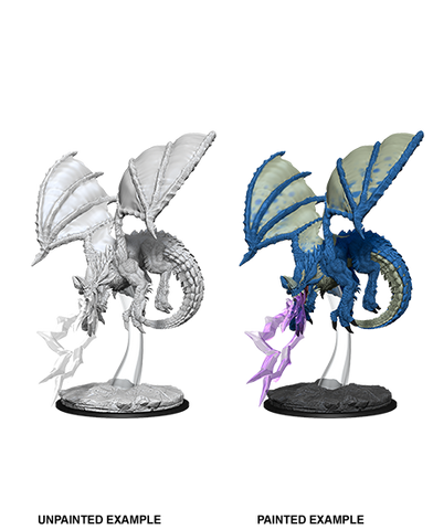 Dungeons & Dragons Nolzur's Marvelous Unpainted Miniatures: W8 Young Blue Dragon