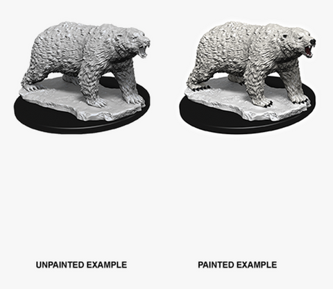 WizKids Deep Cuts Unpainted Miniatures: W9 Polar Bear