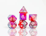 Sirius Dice: RPG Set - Opal Glaze - Dragonfruit