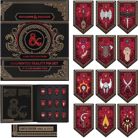Dungeons & Dragons Character Class Limited Edition Augmented Reality Enamel Pin Set