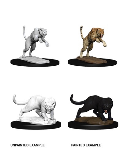 Dungeons & Dragons Nolzur's Marvelous Unpainted Miniatures: W6 Panther & Leopard