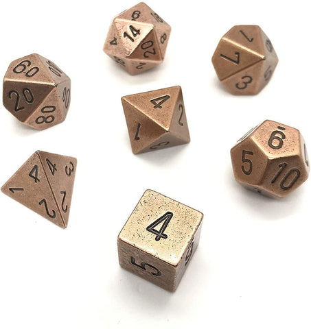 Chessex: Metal 7-Die Set - Copper