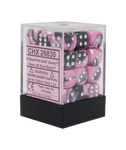 Chessex: Gemini 12mm D6 Block (36) - Black Pink/White