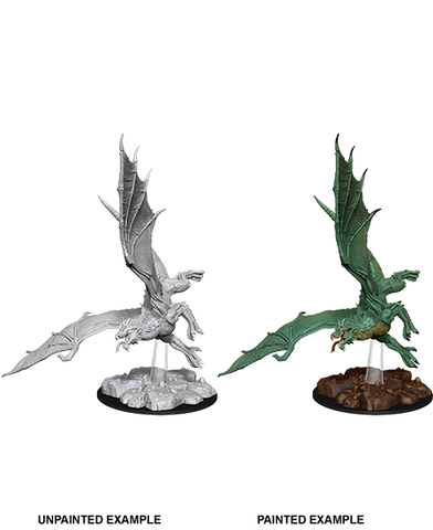 Dungeons & Dragons Nolzur's Marvelous Unpainted Miniatures: W8 Young Green Dragon