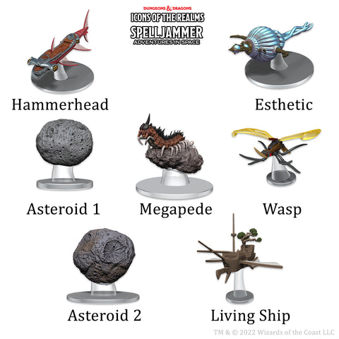 Dungeons & Dragons: Icons of the Realms Ship Scale Asteroid Encounters