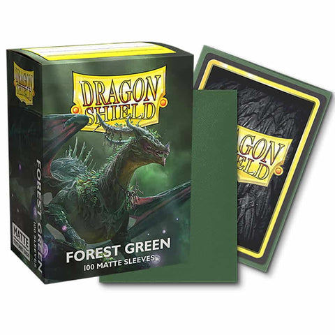Dragon Shield: (100) Matte Sleeves: Forest Green
