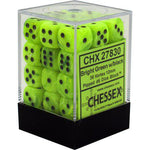 Chessex: Vortex 12mm D6 Block (36) - Bright Green/Black