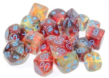 Chessex: Nebula 7-Die Set - Primary/Blue
