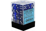 Chessex: Translucent 12mm D6 Block (36) - Blue/White