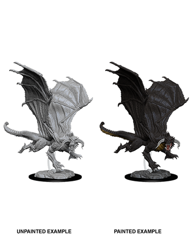 Dungeons & Dragons Nolzur's Marvelous Unpainted Miniatures: W8 Young Black Dragon