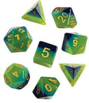 Sirius Dice: RPG Set - Translucent Green, Blue