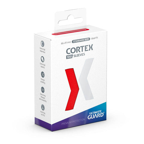 Cortex Sleeves - Standard Size (100ct) - Red